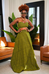 Ugba Strapless Sweetheart Neckline Dress