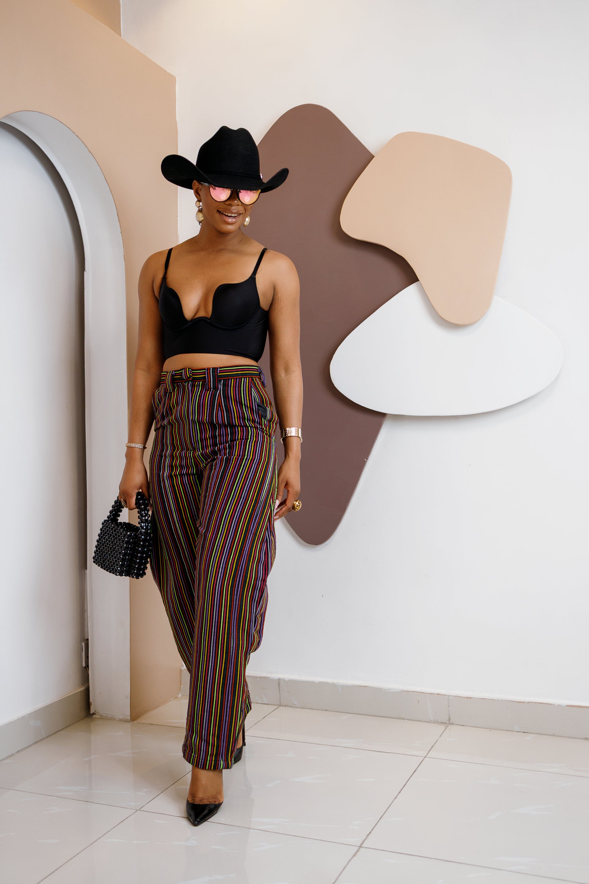 Akpu Aso Oke Barrel Pant