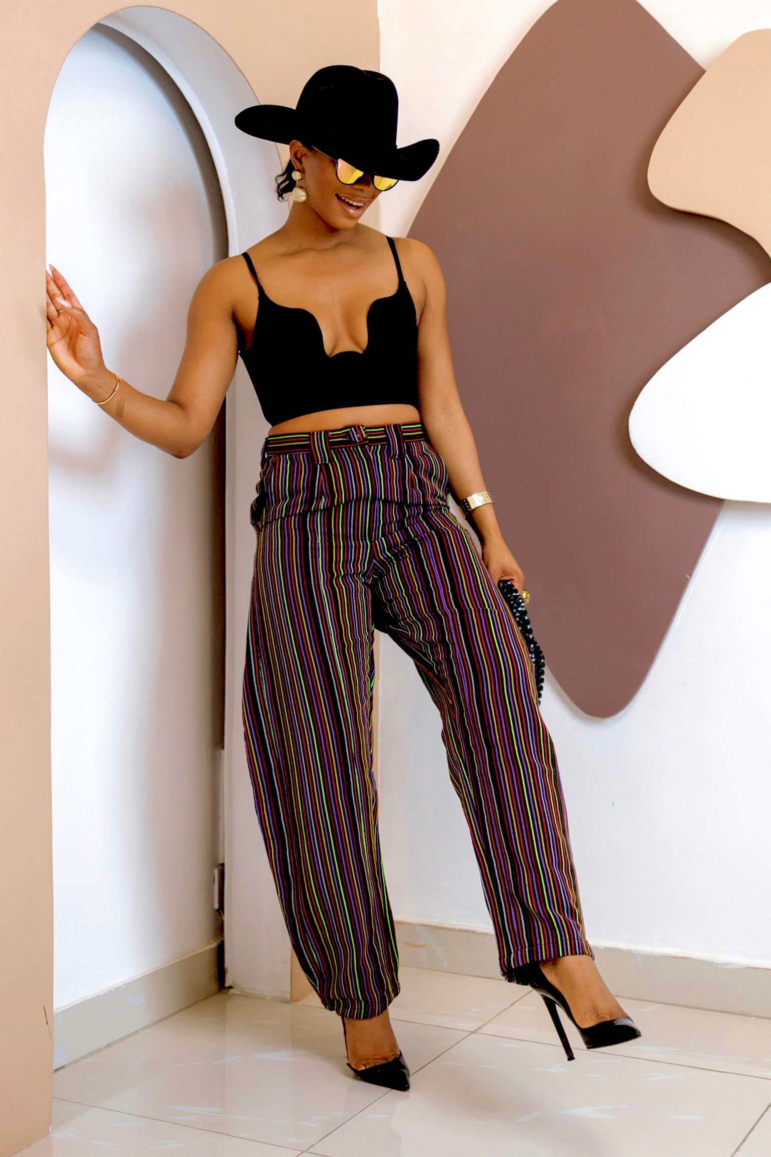 Akpu Aso Oke Barrel Pant