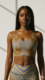 Chera Womens African Inspired SPORTS BRA