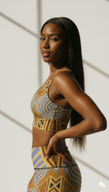 Chera Womens African Inspired SPORTS BRA