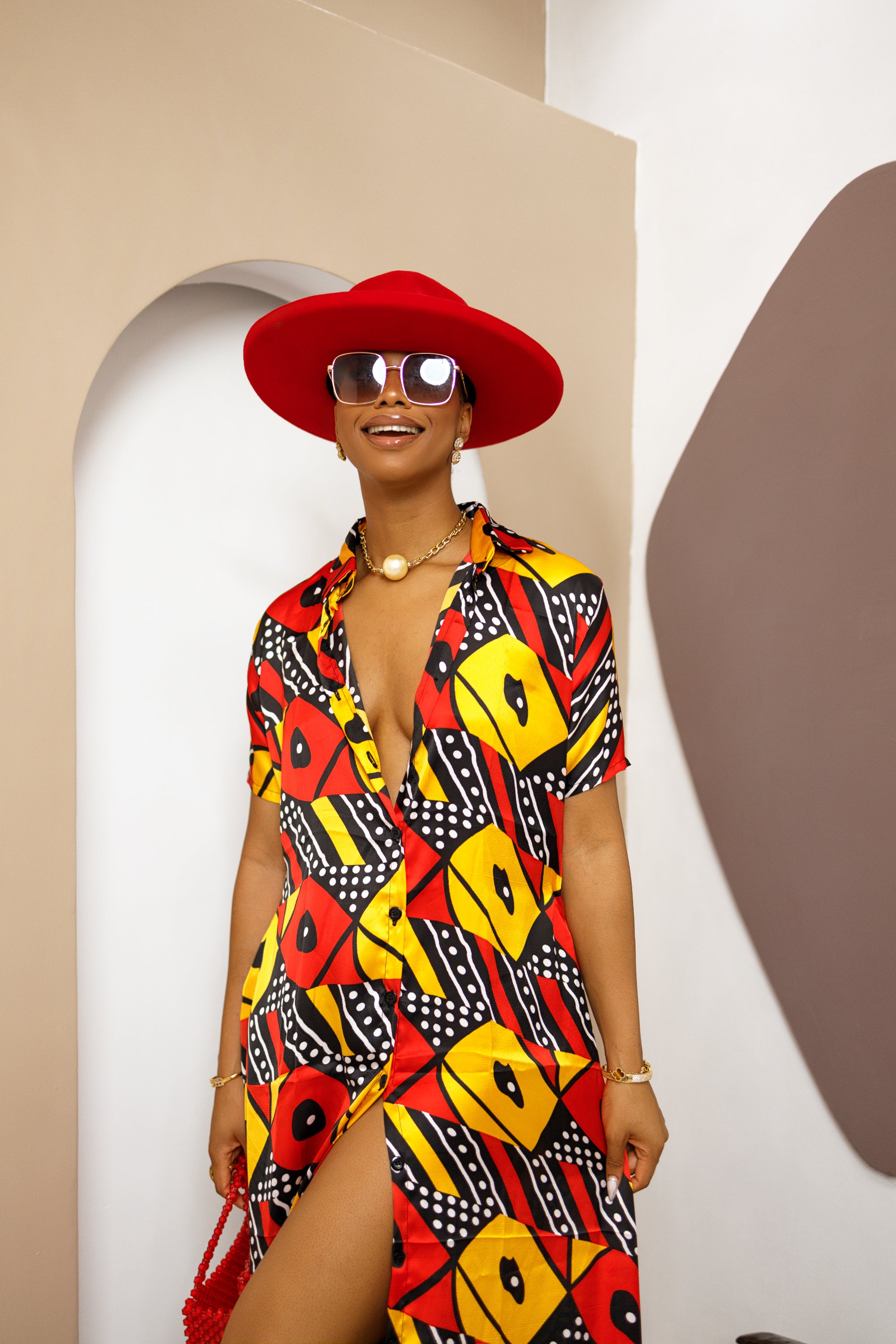 Caftan en soie Ankara Obiada