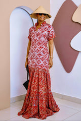 Robe longue caftan Chukwudi