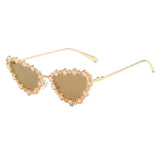 Crystal Heart Luxe Sunglasses