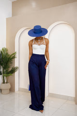 Umunya Wide-Leg High-Waist Jean Pant