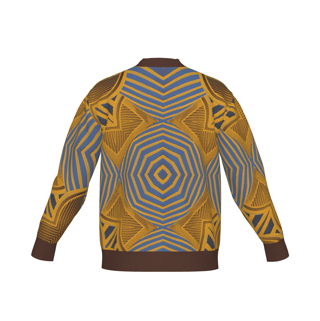 Chiamaka Jacquard Cardigan – Lightweight Knit Sweater
