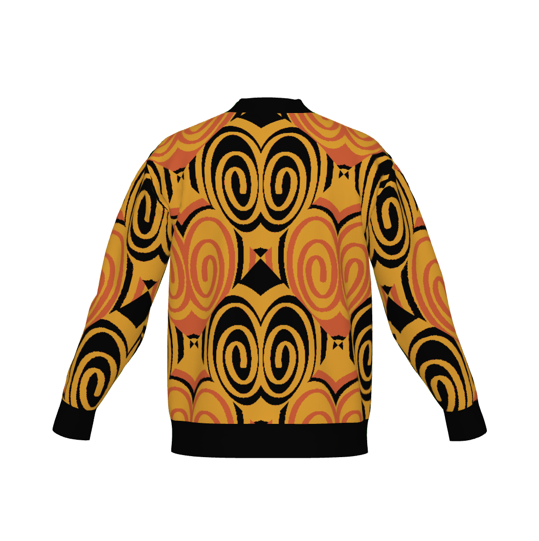 Luxe Birdseye Jacquard Knit Cardigan