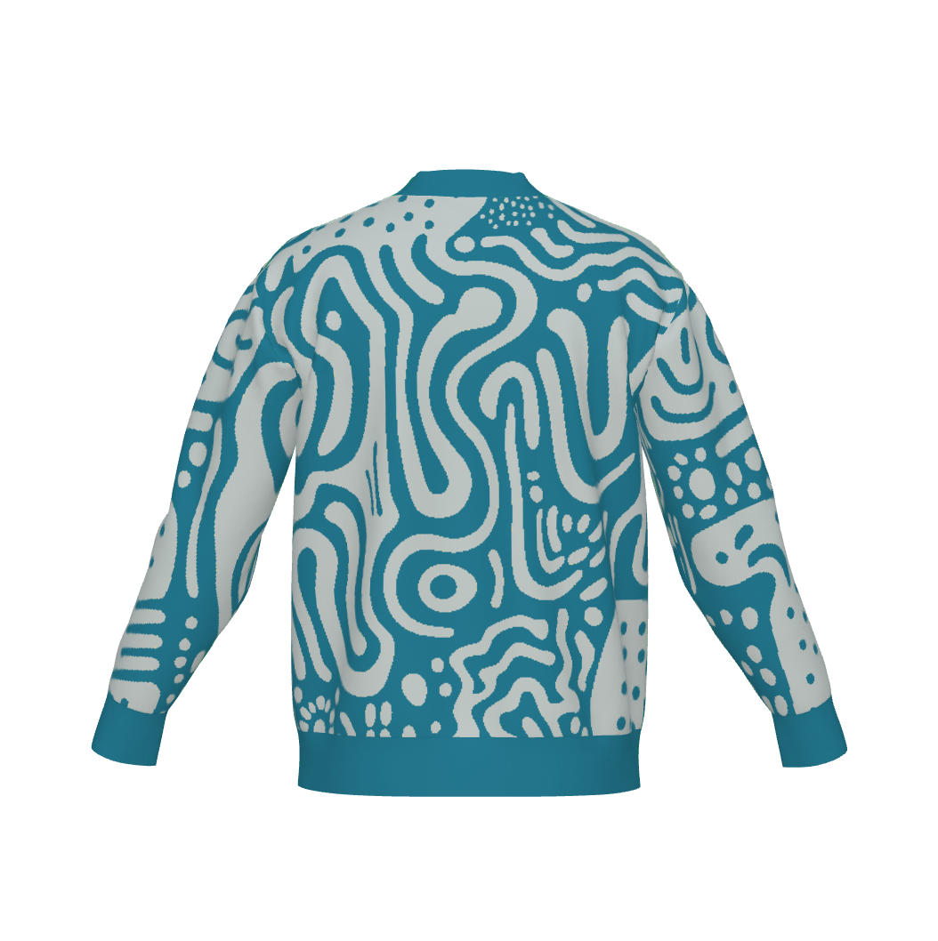 Bespoke Birdseye Jacquard Knit Cardigan