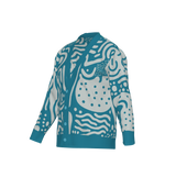 Bespoke Birdseye Jacquard Knit Cardigan