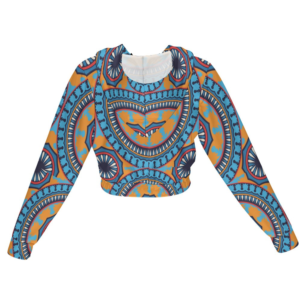 Nala WOMEN'S  African Inspired CHIFFON CROPPED JACKET
