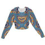 Nala WOMEN'S  African Inspired CHIFFON CROPPED JACKET