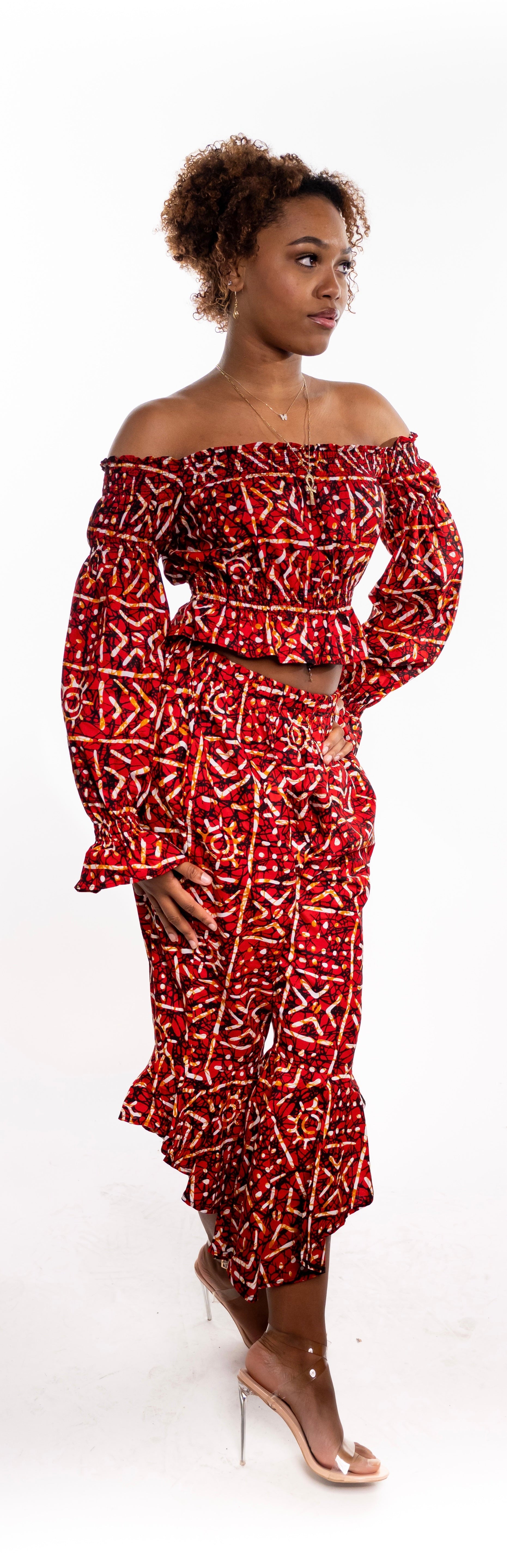 Umdaniso Crop Top and Pants - FINAL SALE