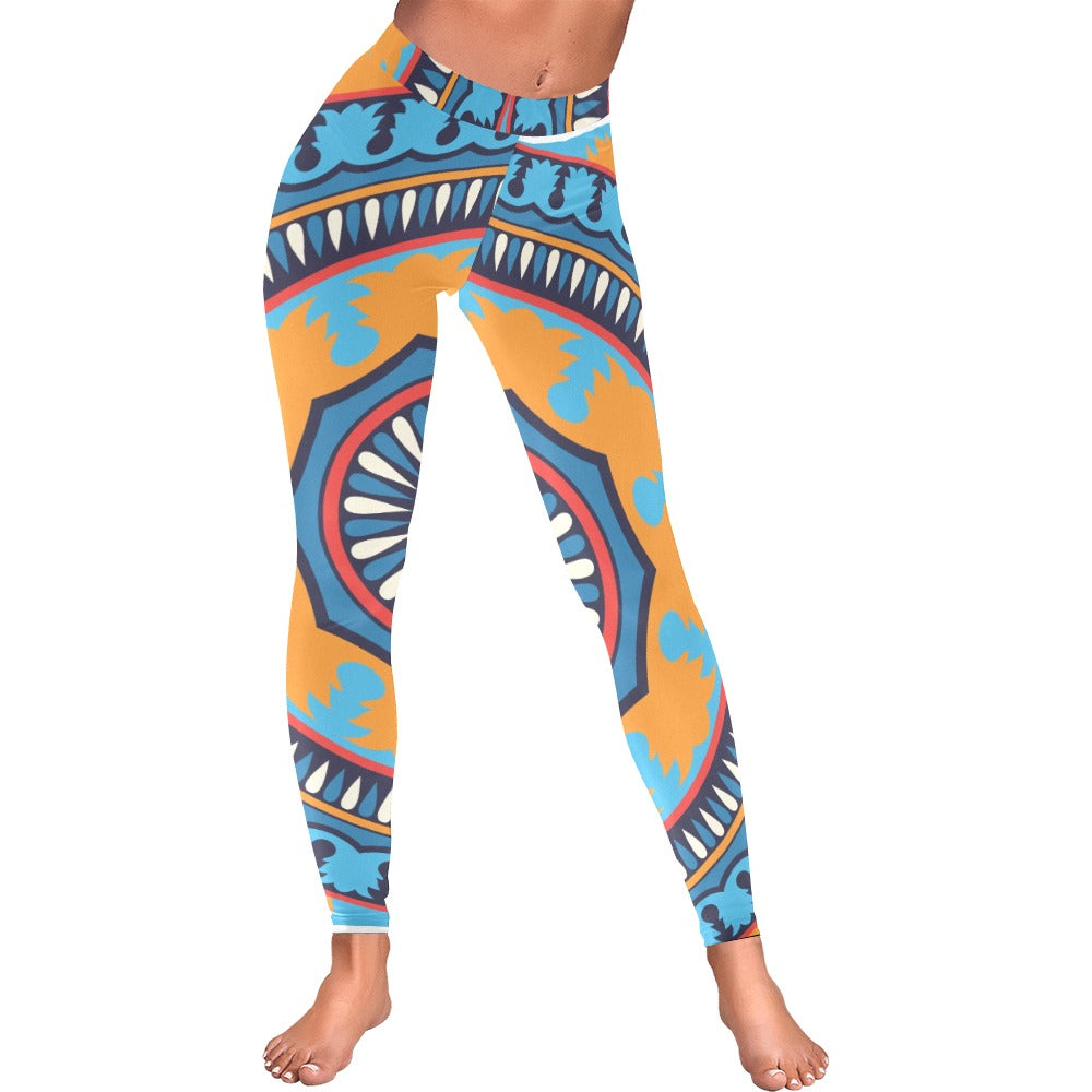 Women's  All-Over Low Rise Leggings (Model L05)