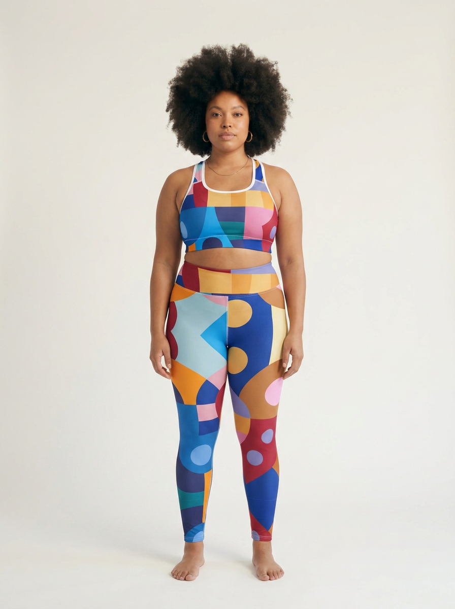 Vetiver Geometric Legging