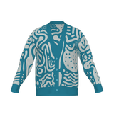 Bespoke Birdseye Jacquard Knit Cardigan