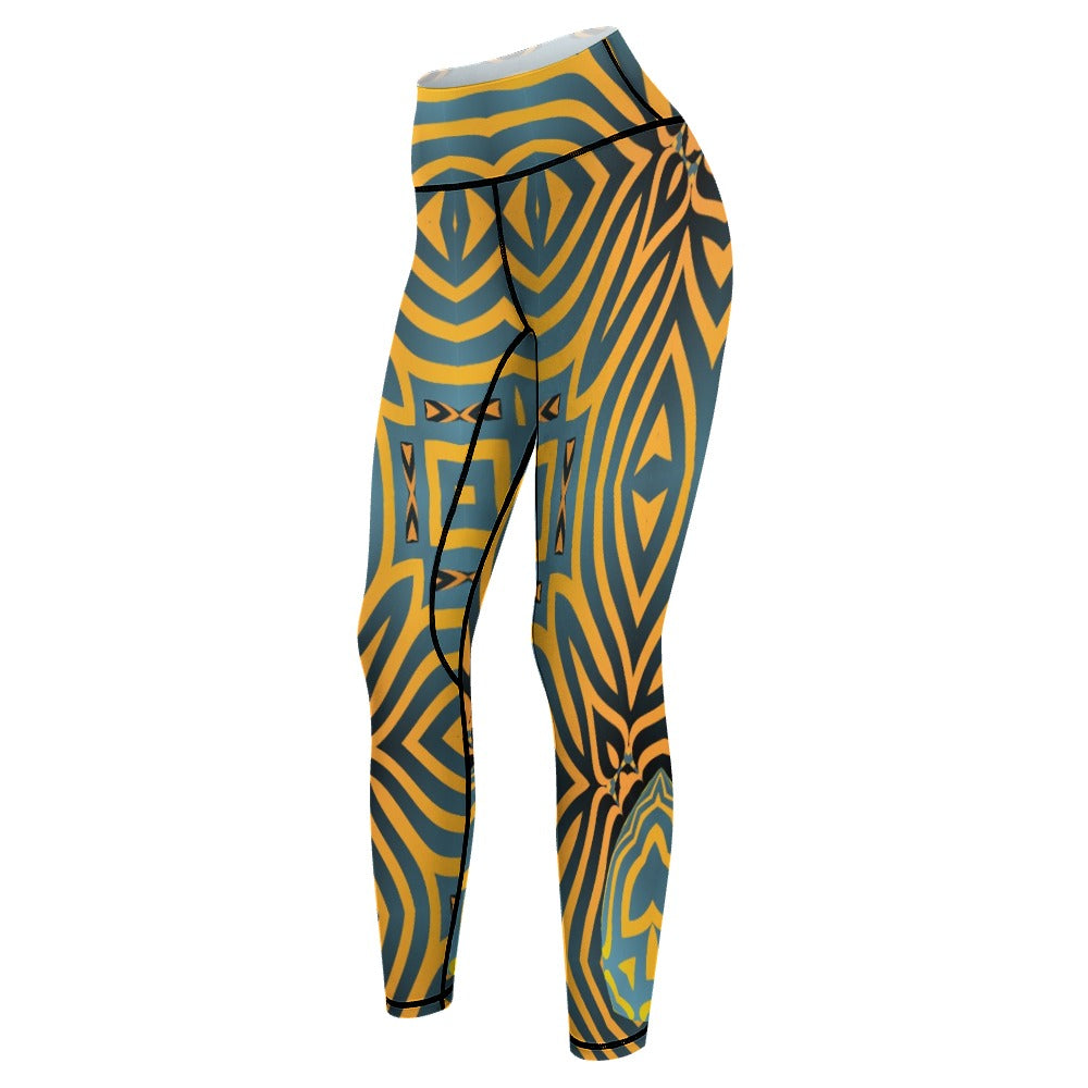 Maka WOMEN'S African Inspired YOGA LEGGINGS