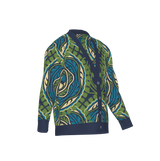 Jacquard Knit Cardigan – Cotton Blend, Unisex