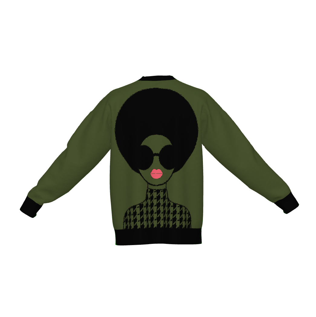 Angi Diva Knit Sweater - Green