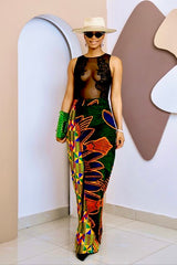 Ogbommili Patchwork Pants Skirt - 3 Day Shipping