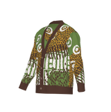 Luxe Birdseye Jacquard Knit Cardigan