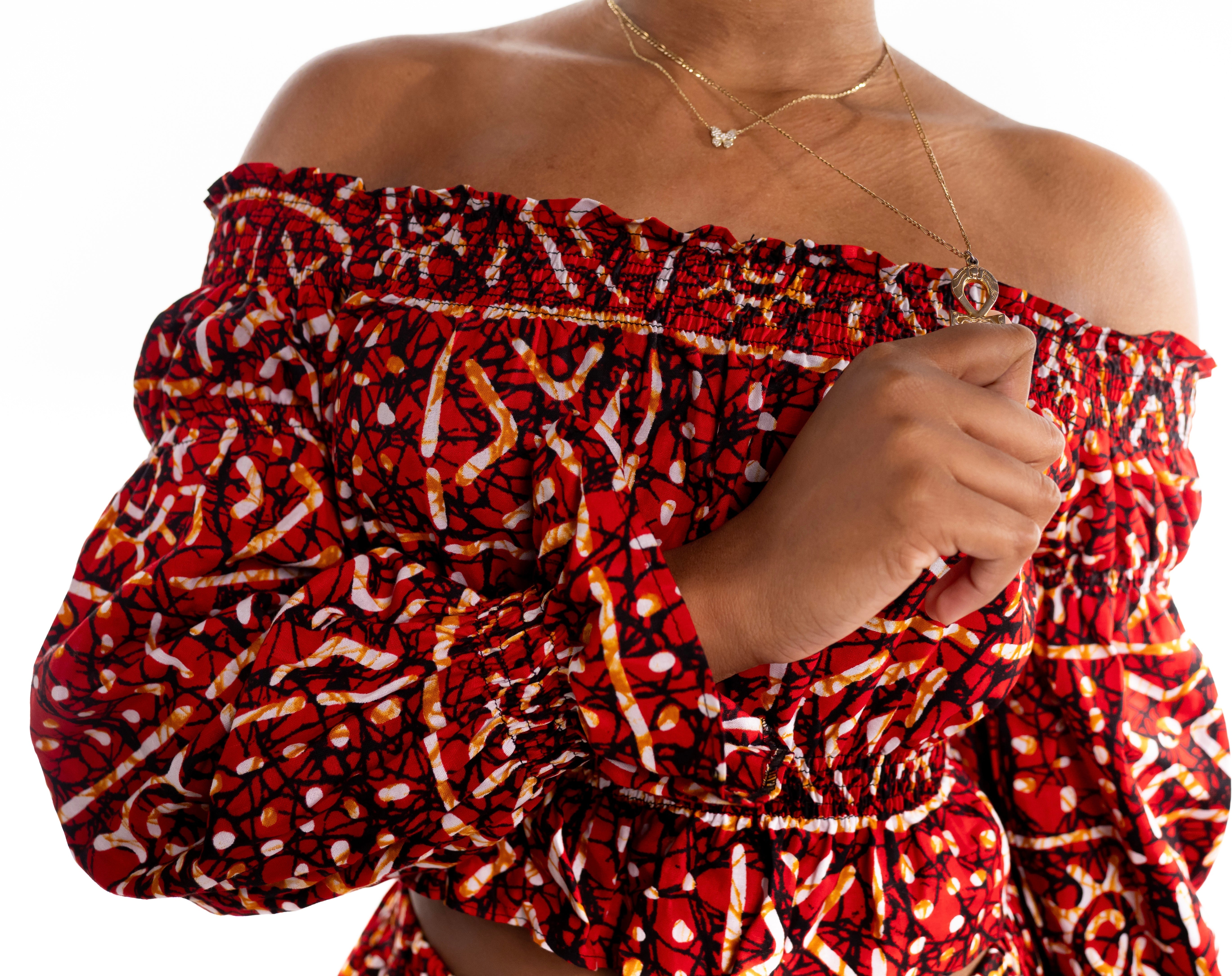 Umdaniso Crop Top and Pants - FINAL SALE