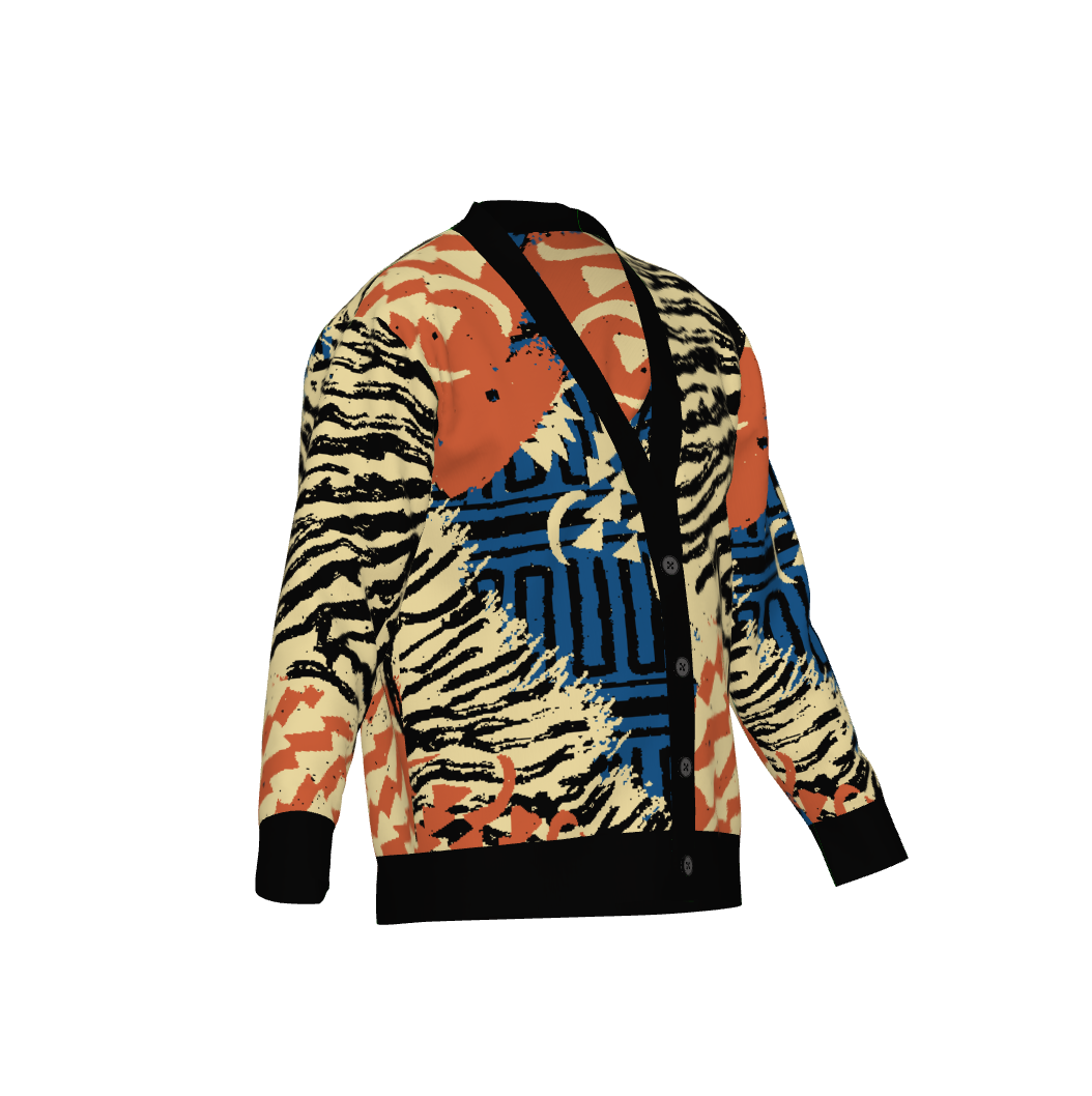 Rue de Rivoli Jacquard Knit Cardigan - Bespoke Artistry