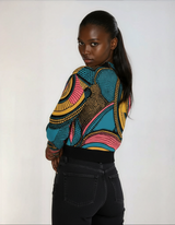 Saba Women’s African-Inspired Printed Cardigan – Lightweight, Stretch & Stylish