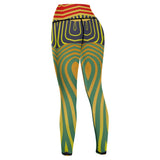 Zeya WOMEN'S African Inspired YOGA LEGGINGS