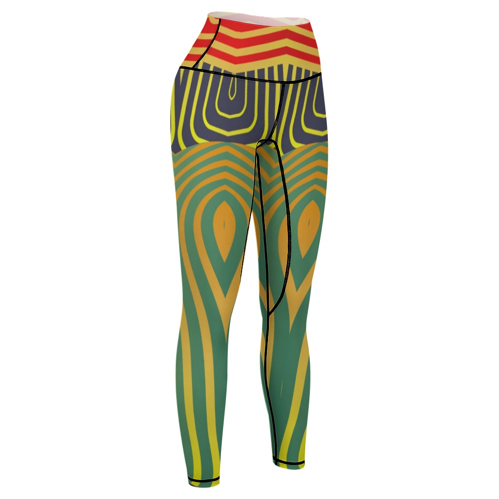 Zeya WOMEN'S African Inspired YOGA LEGGINGS