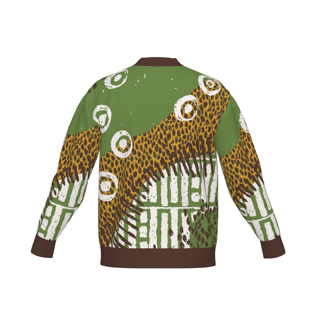 Luxe Birdseye Jacquard Knit Cardigan