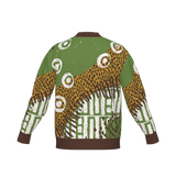 Luxe Birdseye Jacquard Knit Cardigan
