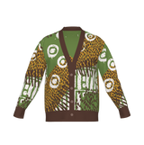 Luxe Birdseye Jacquard Knit Cardigan