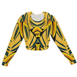 Eshe Women's Zip-Up Cropped Sweatshirt – Air Layer Comfort