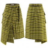 Nkata Aso oke Skirt - Front & Back Detail