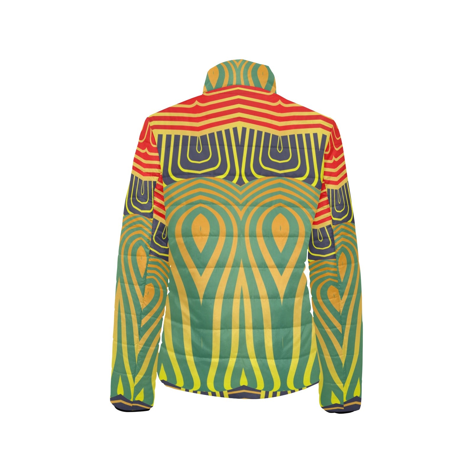 Zeya WOMEN'S African Inspired STAND COLLAR PADDED JACKET