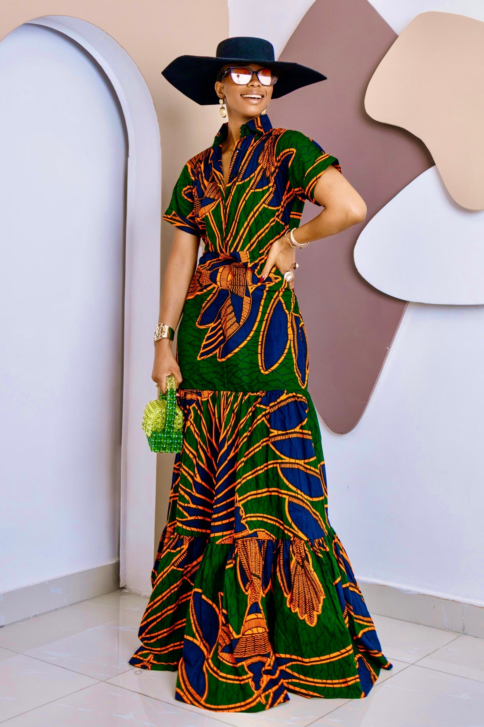 Robe longue caftan Chukwudi