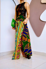 Ogbommili Patchwork Pants Skirt - 3 Day Shipping