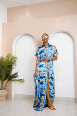 Caftan en soie Ankara Nnukwuada
