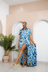 Caftan en soie Ankara Nnukwuada