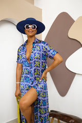 Adaije Silk Ankara Kaftan - Envío en 3 días