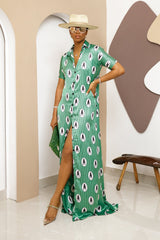 Adaocha Silk Ankara Kaftan -Envío en 3 días