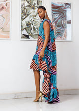 Vestido con volantes Agbaya