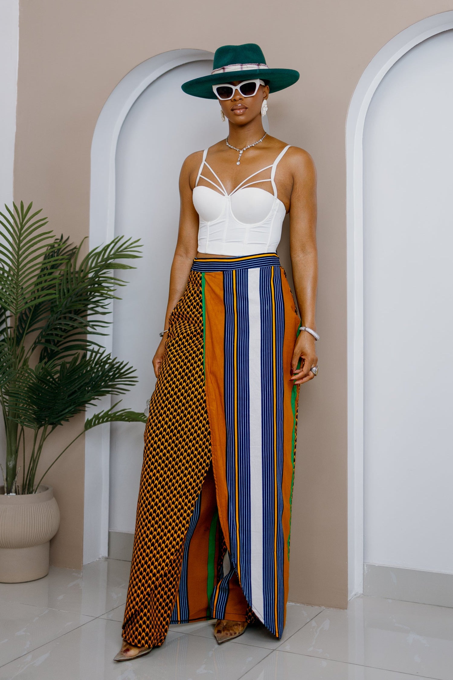 Akuluuno Patchwork Pants Skirt