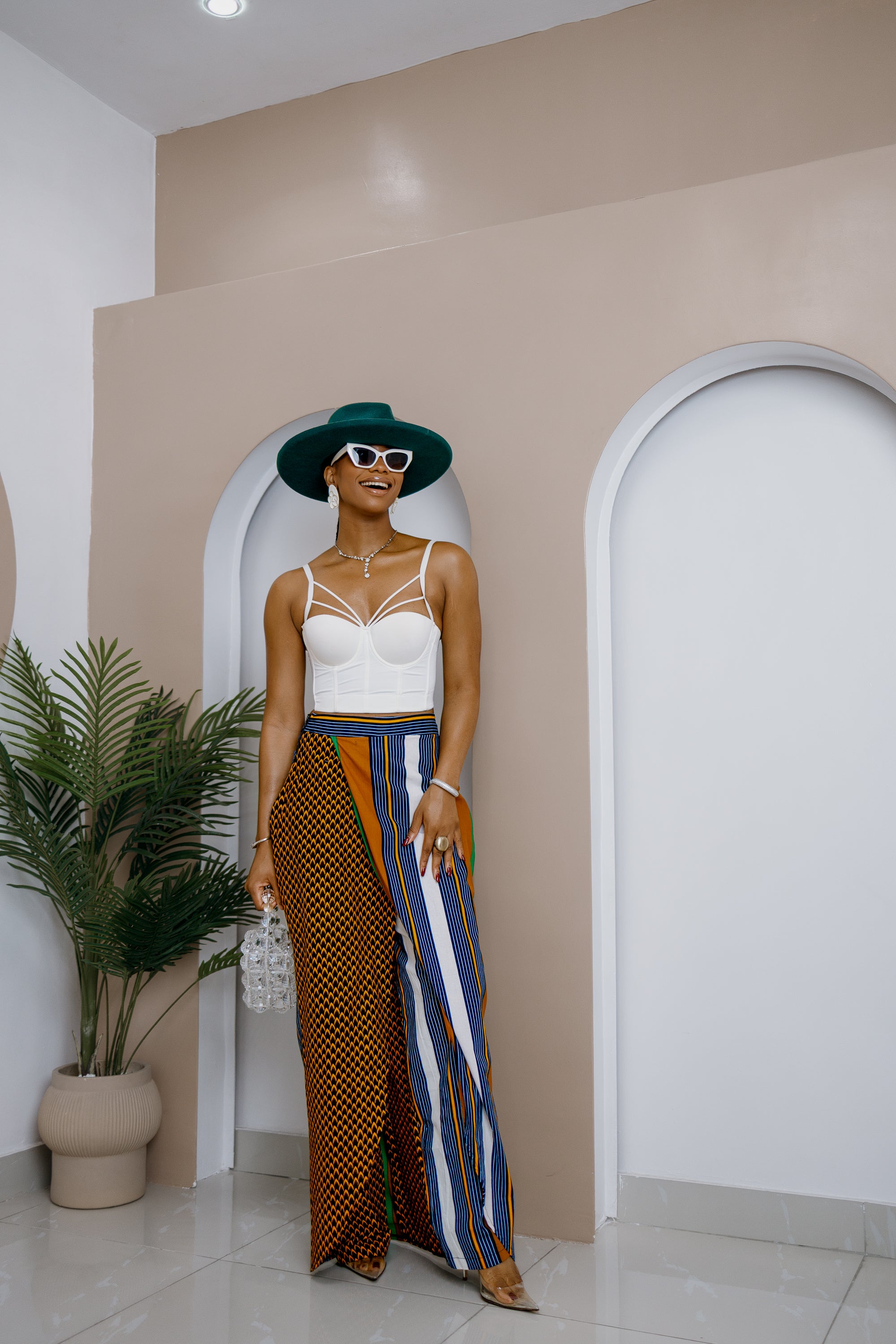 Akuluuno Patchwork Pants Skirt