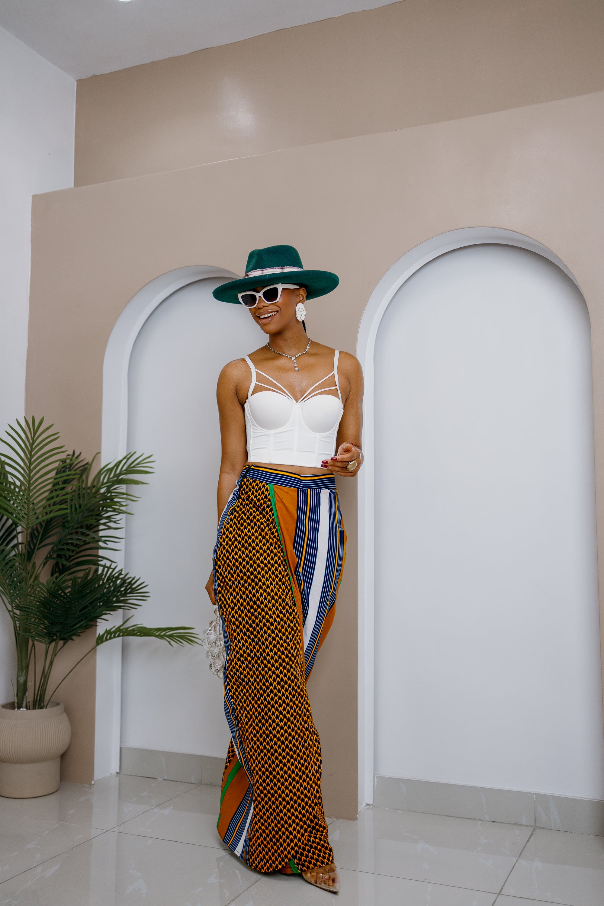 Akuluuno Patchwork Pants Skirt