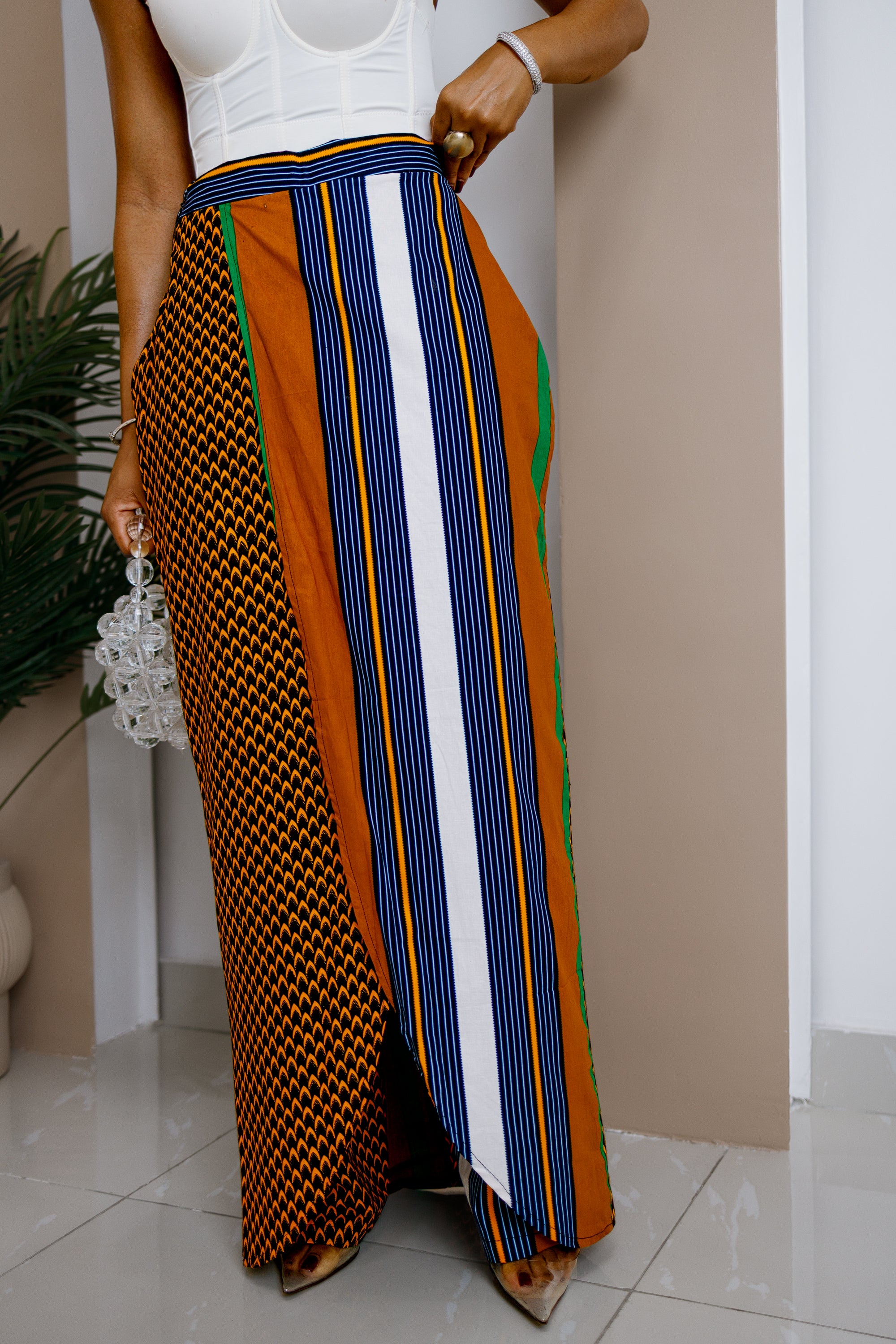 Akuluuno Patchwork Pants Skirt