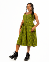 Amara Ankara Print Strapless Midi Dress - Elegant African Fashion