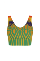 Zeya Womens African Inspired SPORTS BRA