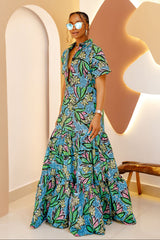 Vestido largo caftán Chukwudi