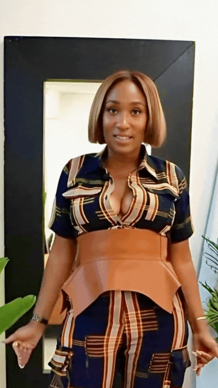 Top corto cargo Okara Aso Oke